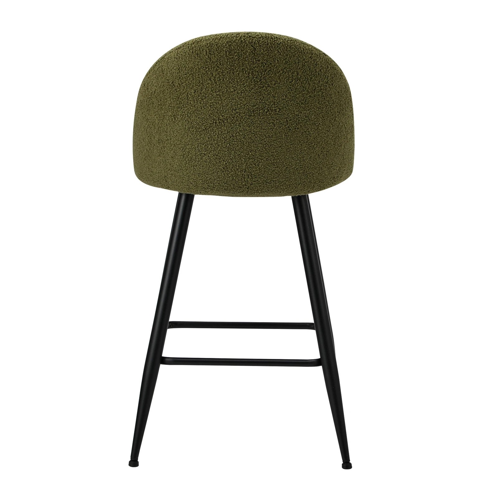 9 Oikiture 4x Bar Stools Kitchen Dining Chairs Counter Stool Boucle Padded
 - Green, 9 of 10
