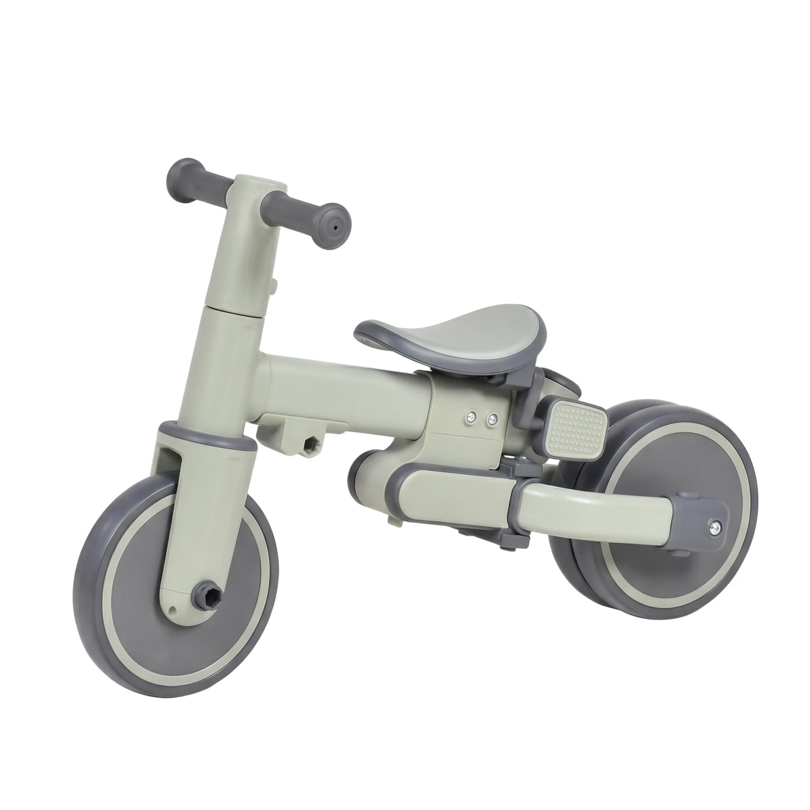 5 Advwin 5-in-1 Toddler Tricycle with Push Handle Foldable Kids Balance Bike for Boys and Girls - Green, 5 of 10