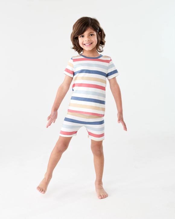 Short Sleeve Skinny Rib Pyjama Set