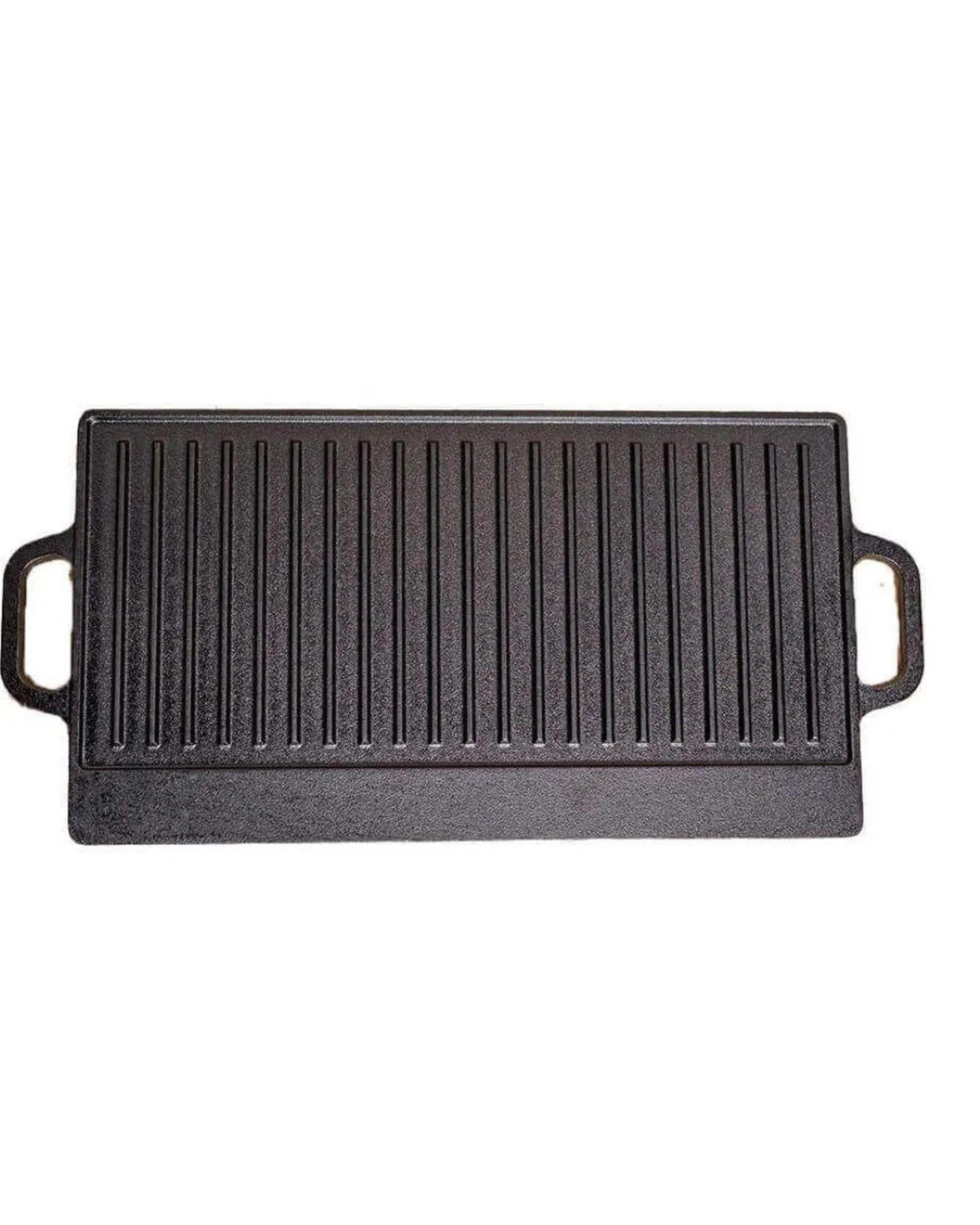 1 Flaming Coals Cast Iron Griddle Hotplate 50cm x 25cm, 1 of 6