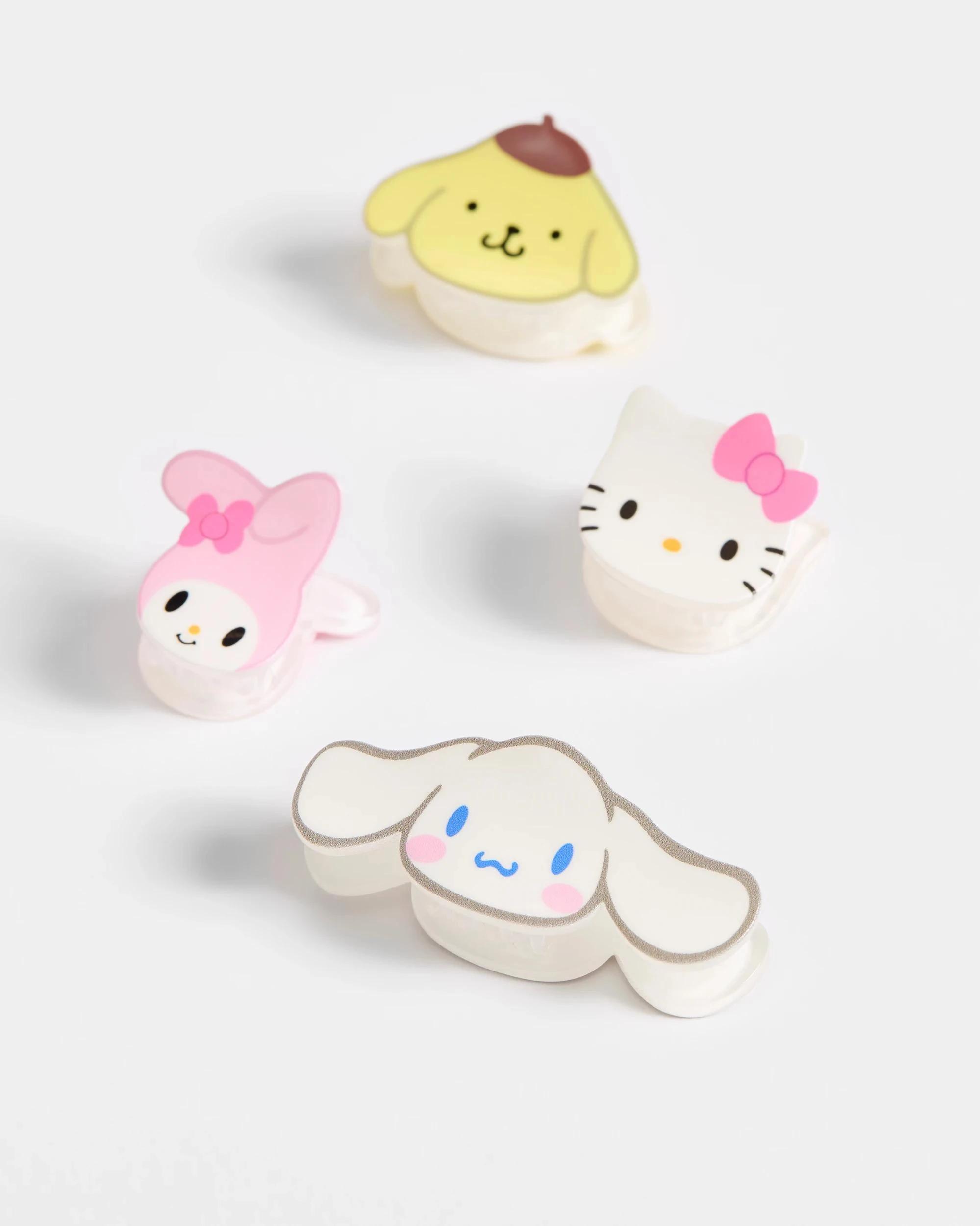 2 Kids Licensed Hello Kitty and Friends 4 Pack Mini Claw Clips MULTI, 2 of 2