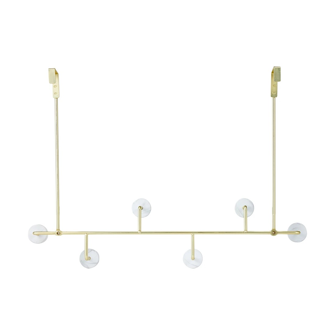 4 Marble and Gold Look Over The Door Hook, 4 of 9