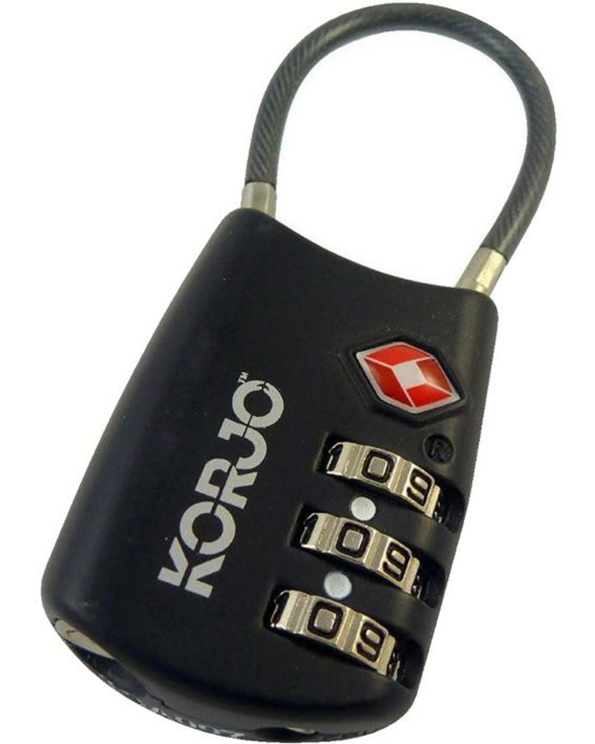 1 Korjo TSA Flexi 3-Dial Cable Combination Lock - Assorted, 1 of 2