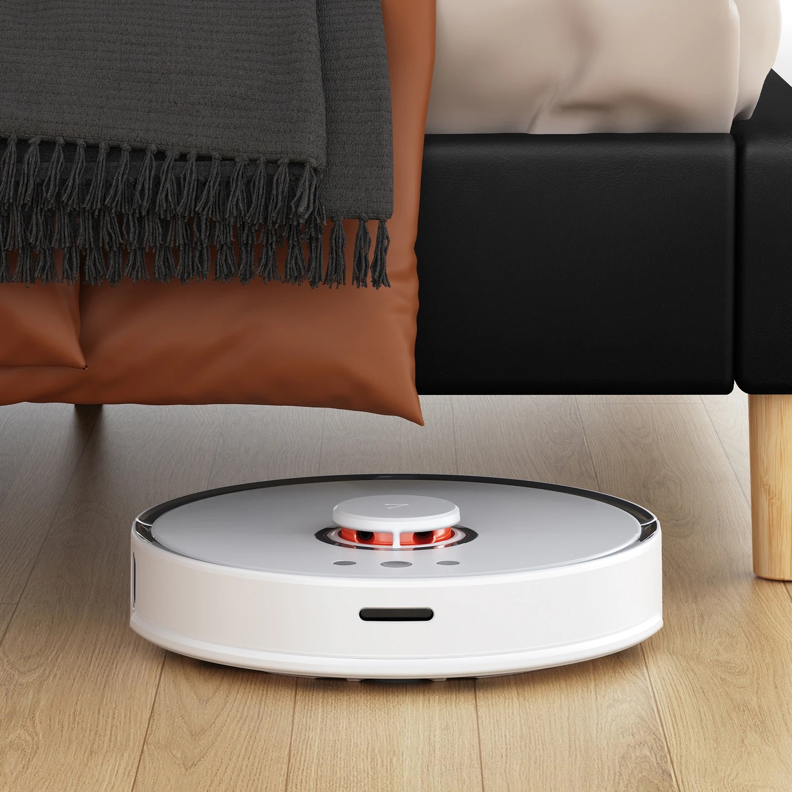 6 Alfordson Bed Frame Queen Size Mattress Base Platform Leather Calla - Black, 6 of 10