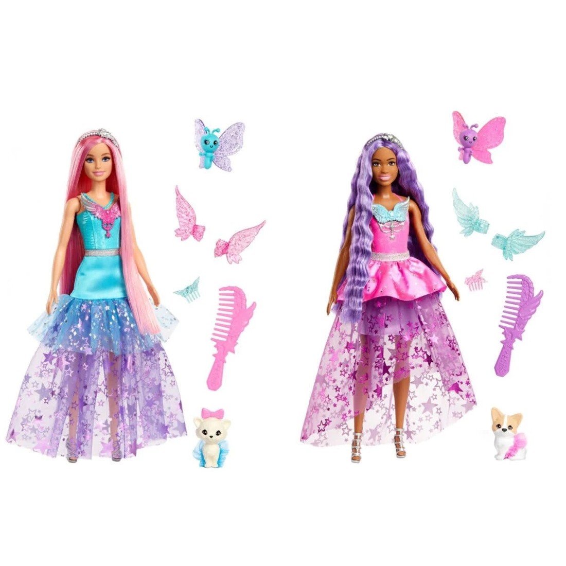 2 Barbie A Touch of Magic Doll with Fairytale Dress - Assorted, 2 of 9