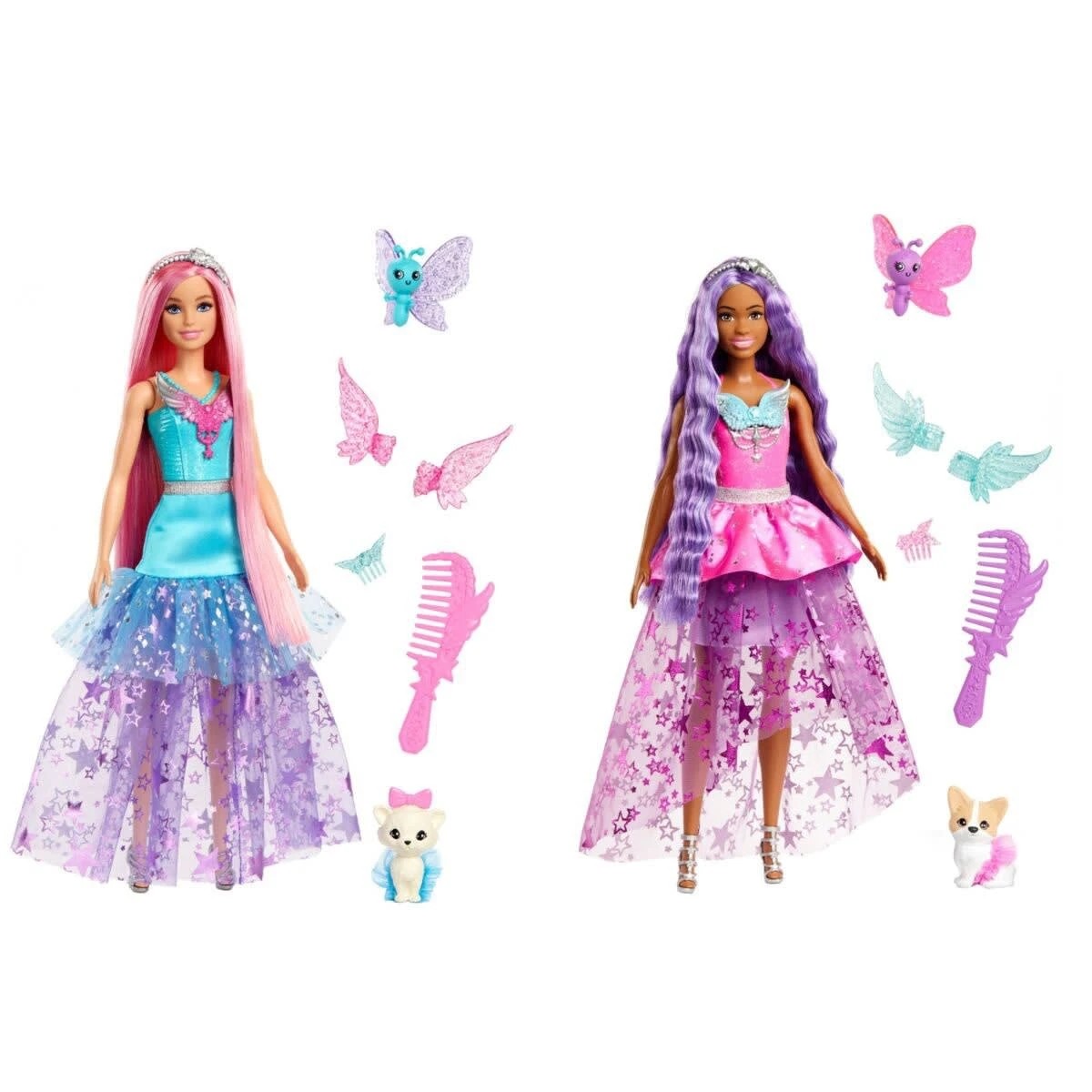 2 Barbie A Touch of Magic Doll with Fairytale Dress - Assorted, 2 of 9