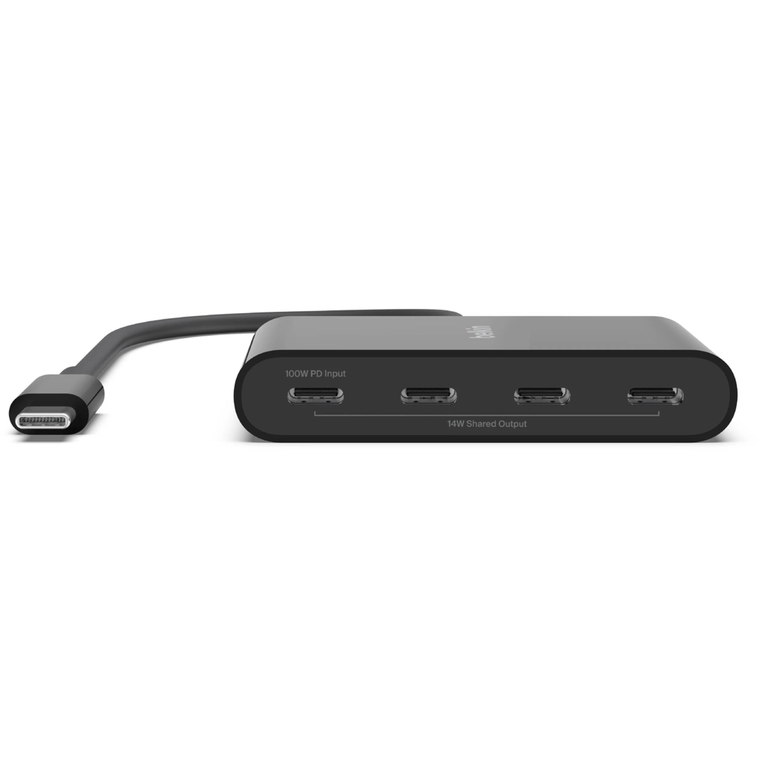 1 Belkin 4-Port USB-C Mini Hub - Black, 1 of 5