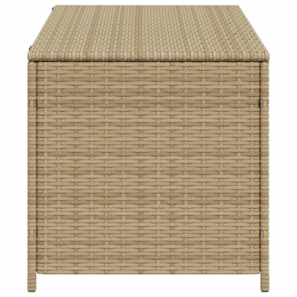 5 vidaXL Outdoor Storage Box on Wheels Ample Storage - Beige, 5 of 9