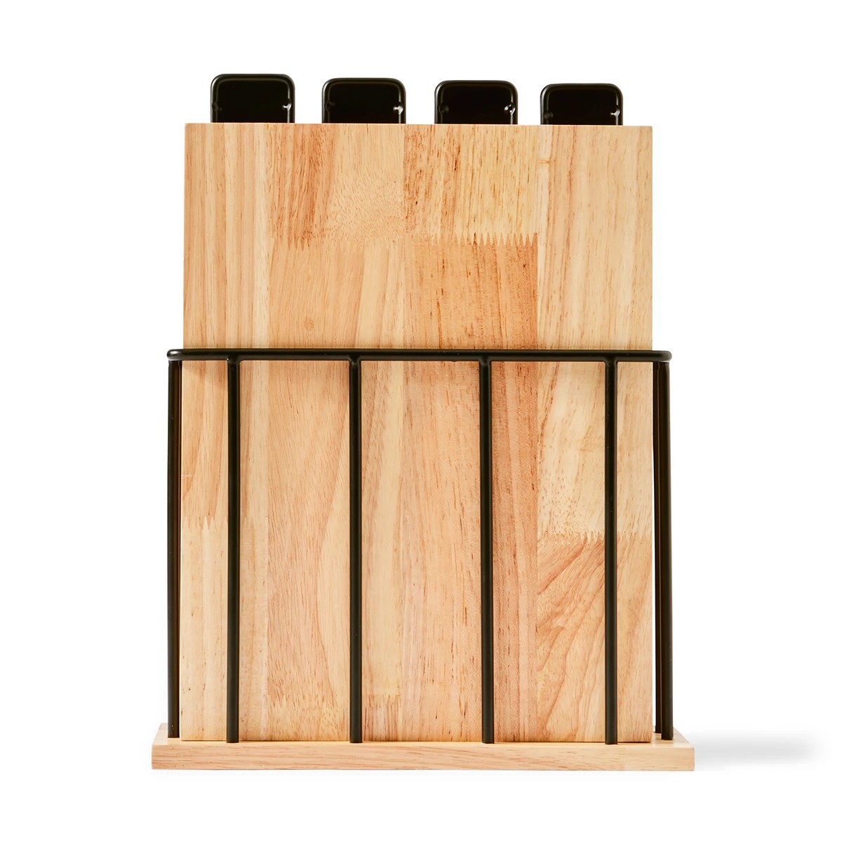 4 Set of 4 Wood Cutting Boards with Stand, 4 of 10