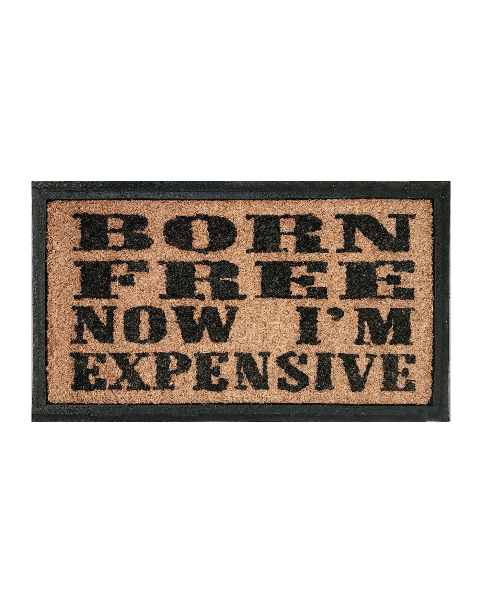 1 Door Mat Deluxe Born Free Expensive 40 x 70 cm Doormat - Brown, 1 of 4