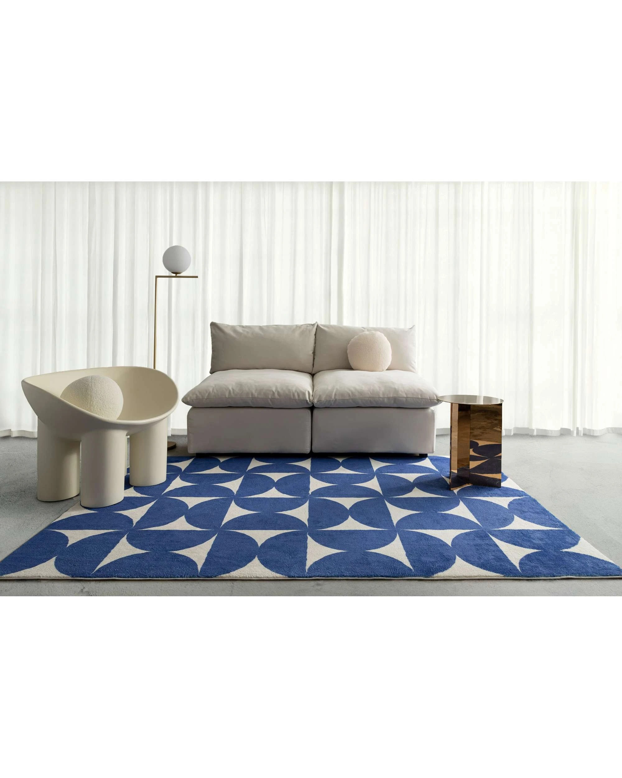 2 Loopsie Tosa Geometric Washable Rug-230cm x 160cm - Blue, 2 of 6
