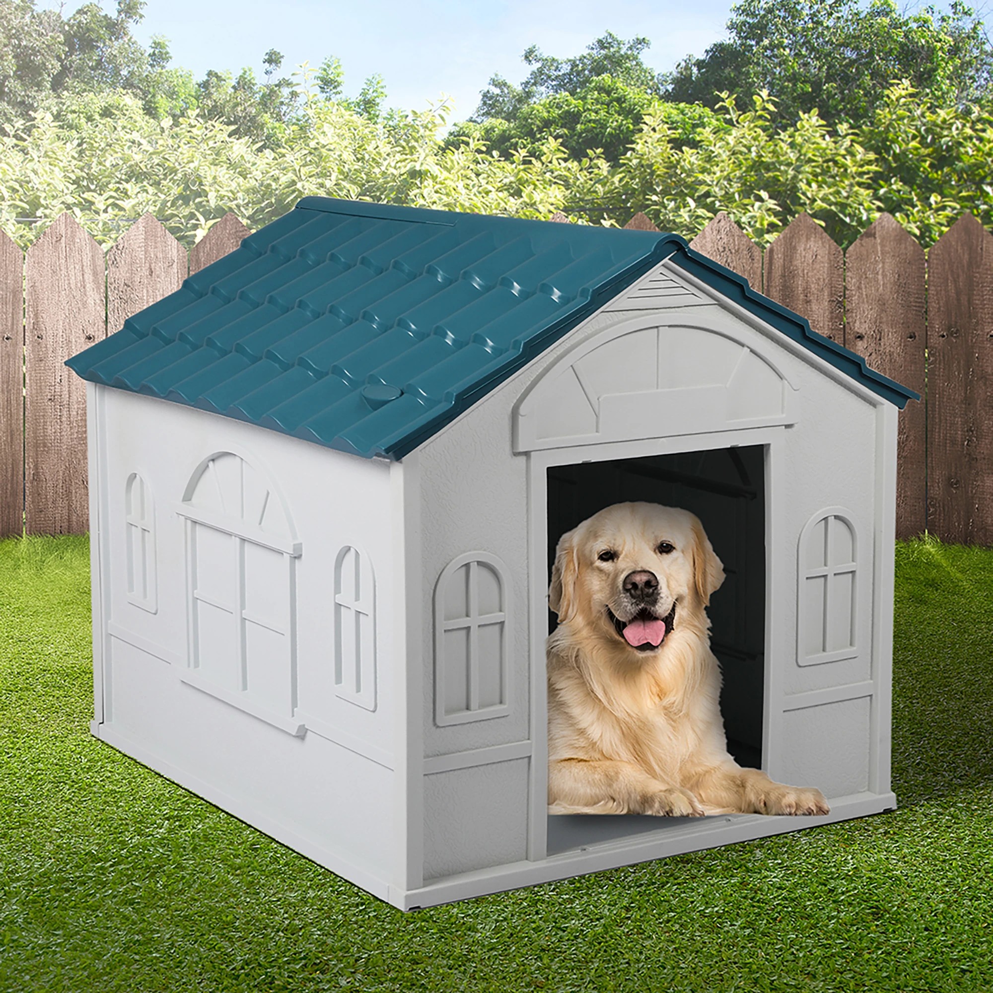 4 Pawz Dog Kennel Large - Blue, 4 of 4