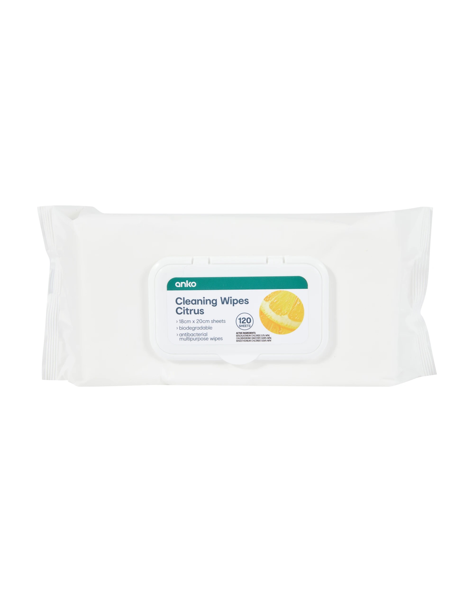 1 120 Pack Cleaning Wipes - Citrus, 1 of 3