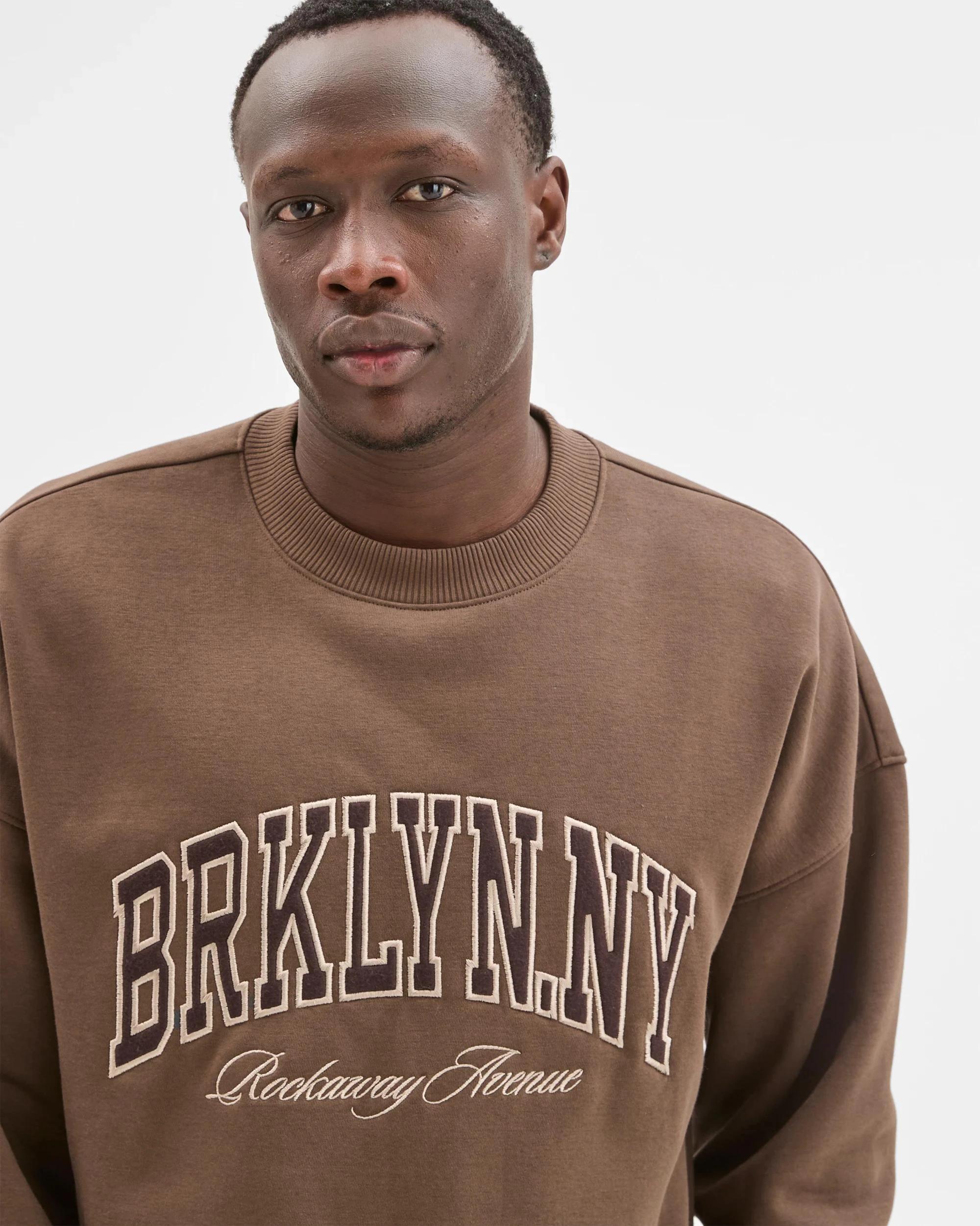 5 Commons Australian Cotton Blend Graphic Jumper CHOC BROWN, 5 of 6