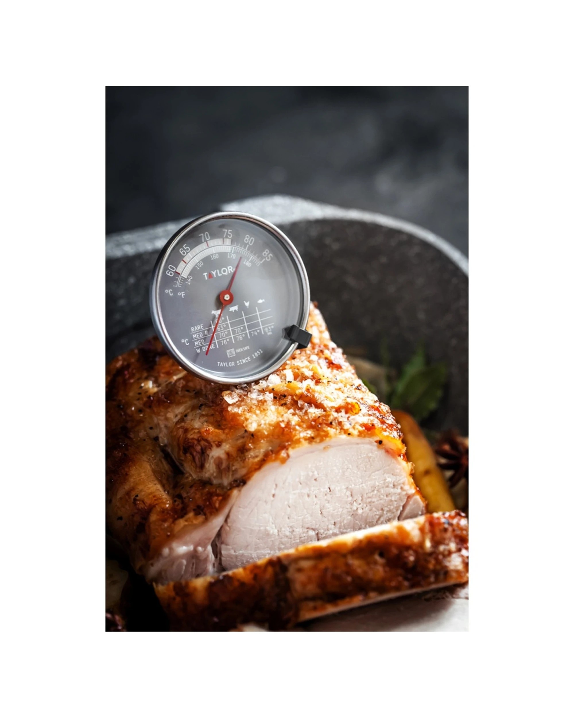3 Taylor Stainless Steel Pro Leave-In Meat Thermometer, 3 of 7