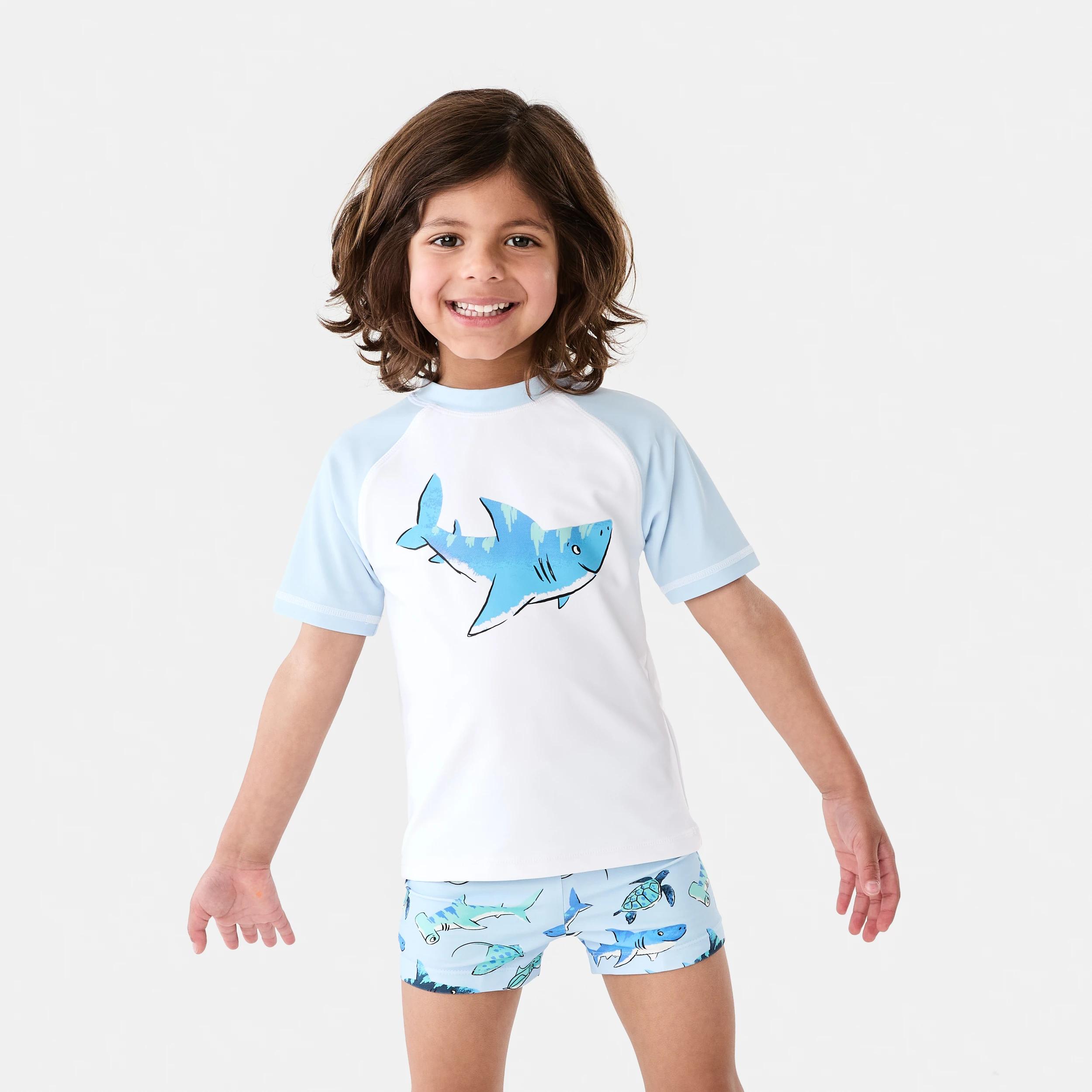 1 3 Piece Swim Set SHARK PARADE SMALL BLUE, 1 of 10
