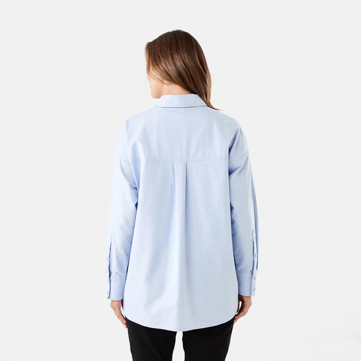 4 Long Sleeve Oxford Shirt DAYTIME BLUE, 4 of 8