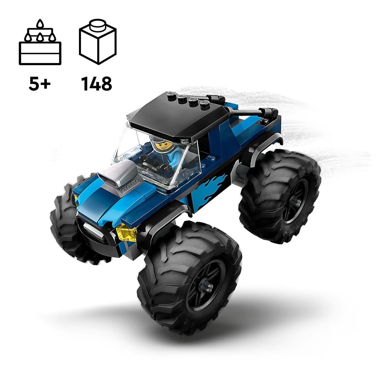 9 LEGO City Great Vehicles Blue Monster Truck 60402, 9 of 11