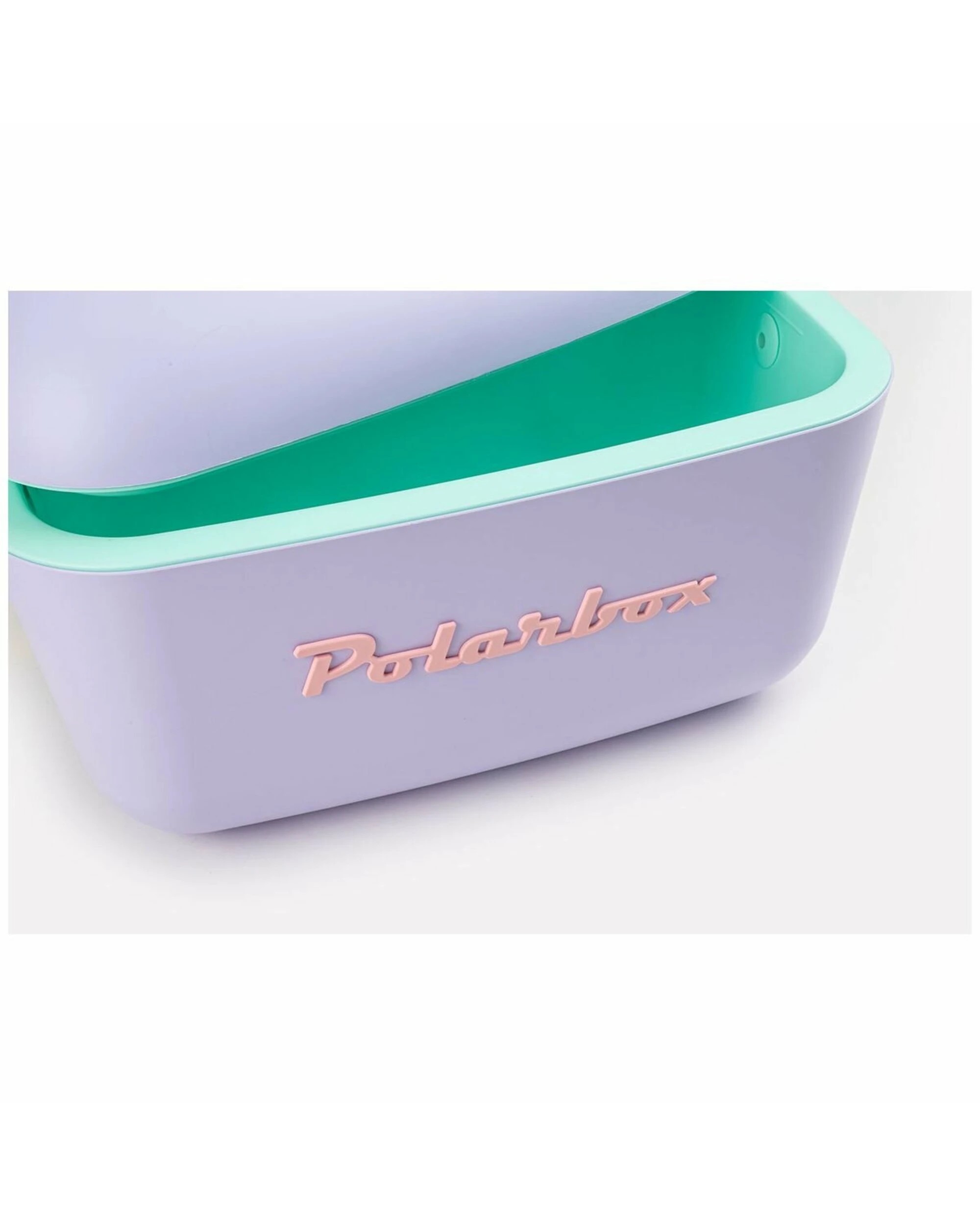 2 Polarbox Rainbow 12L Cooler Lilac with Yellow Strap and Rose Logo & Rivet, 2 of 4