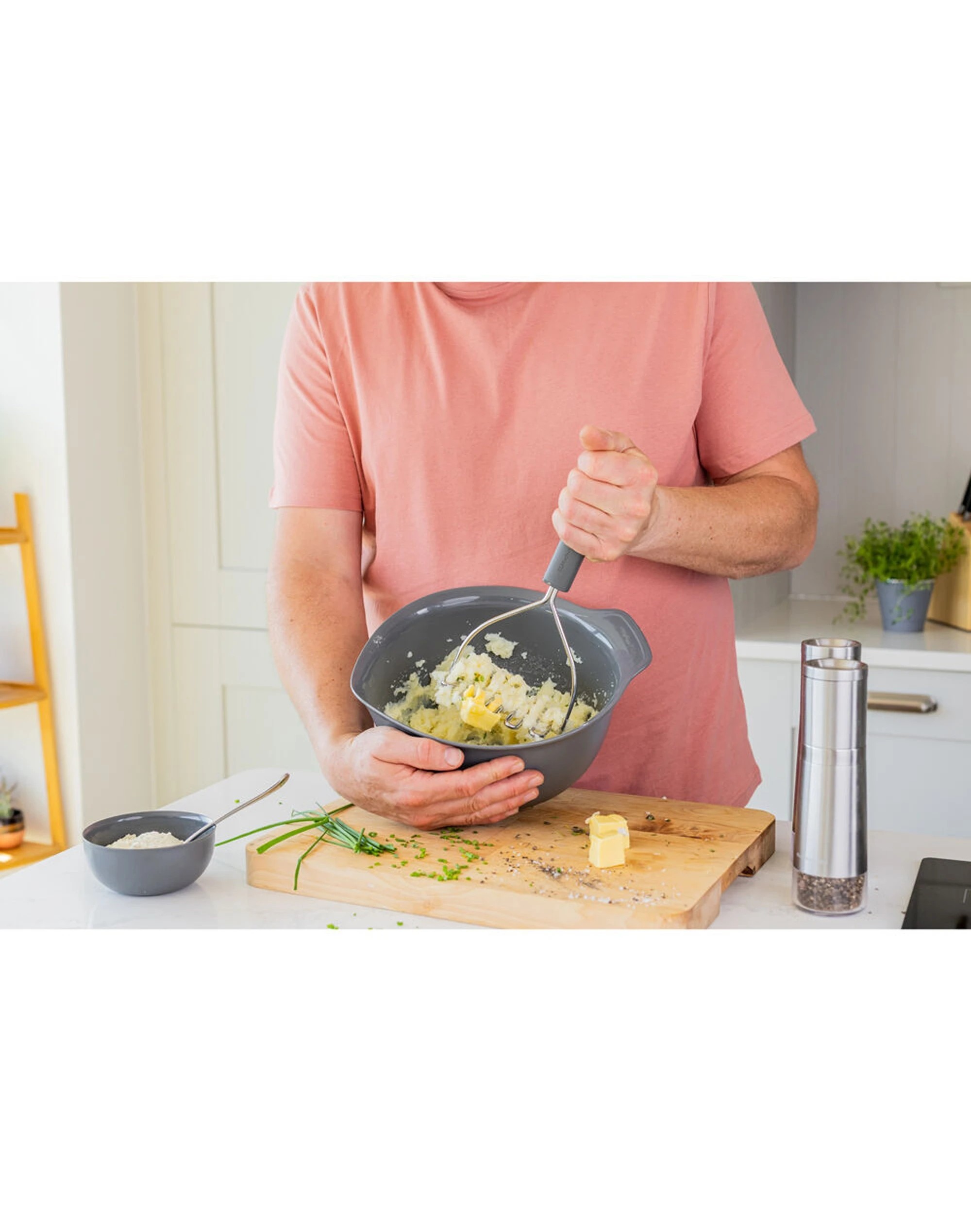 5 KitchenAid Classic Wire Multipurpose Masher 2PK Ergonomic Handle Rust-Resistant - Charcoal, 5 of 6