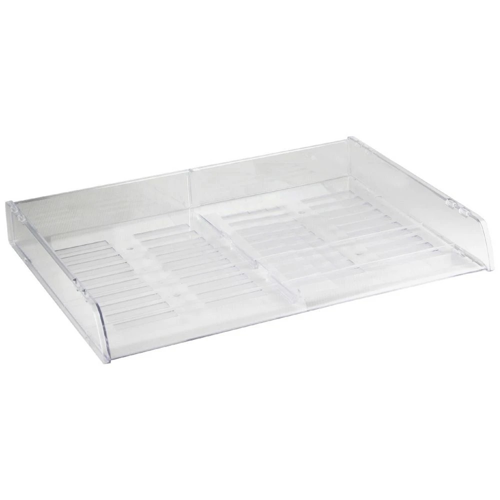 1 Italplast A3 Document Tray with Dividers Clear, 1 of 3