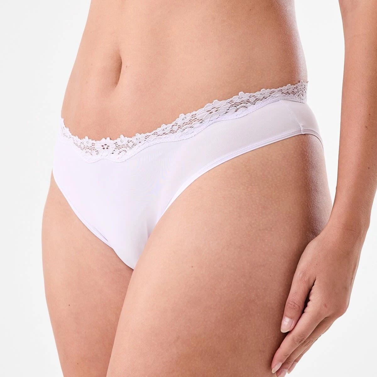 7 3 Pack Super Soft Lace Bikini Briefs LAVENDER FLORAL, MIDNIGHT, LILY LAVENDER, 7 of 9