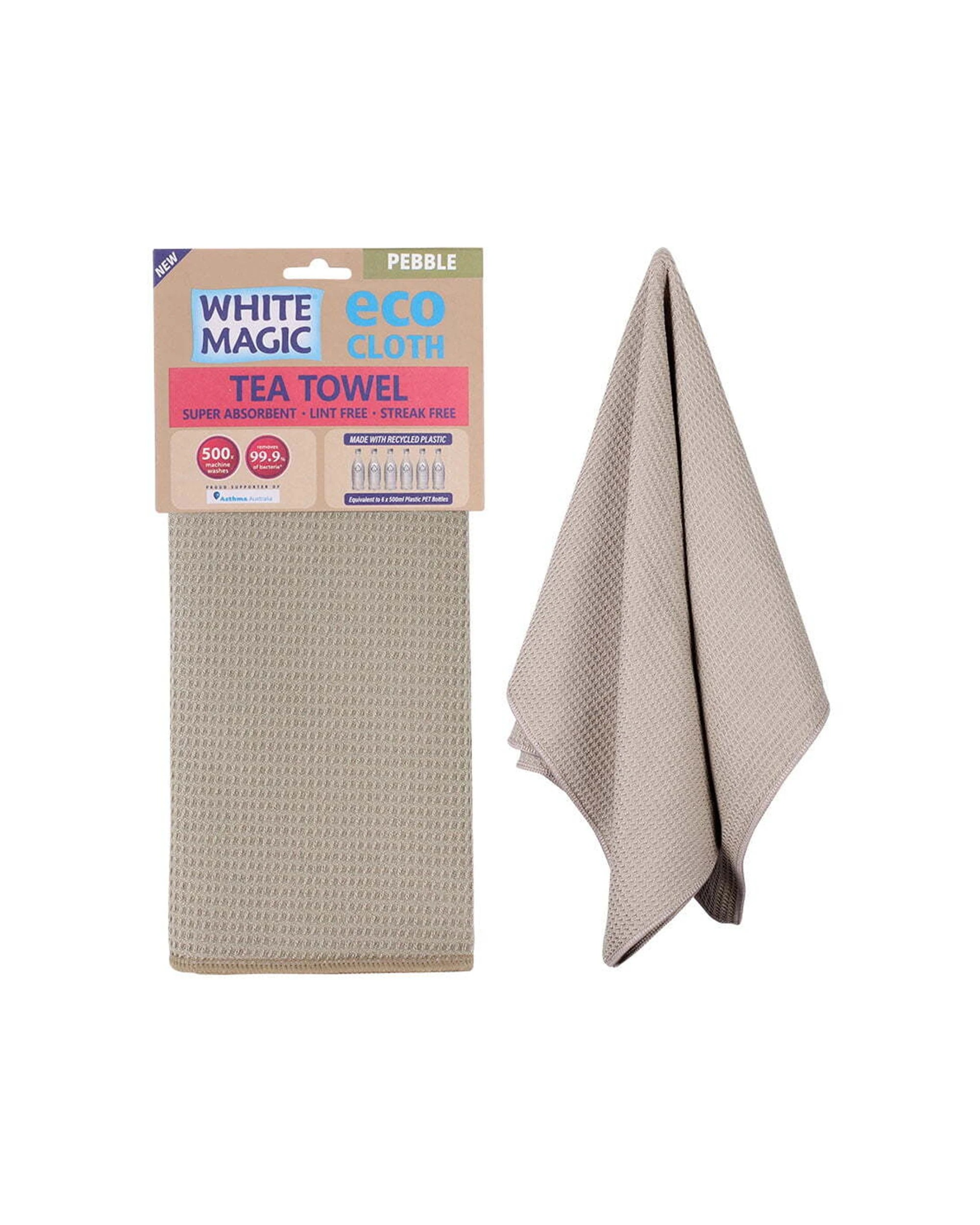 1 WHITE MAGIC 70x50cm Tea Towel Super Absorbent Kitchen Dishcloth - Beige, 1 of 1