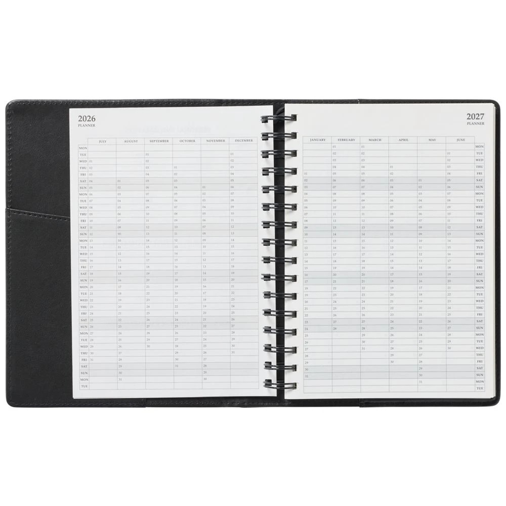 4 J.Burrows A5 Day to Page Executive FY26/27 Diary Black, 4 of 7