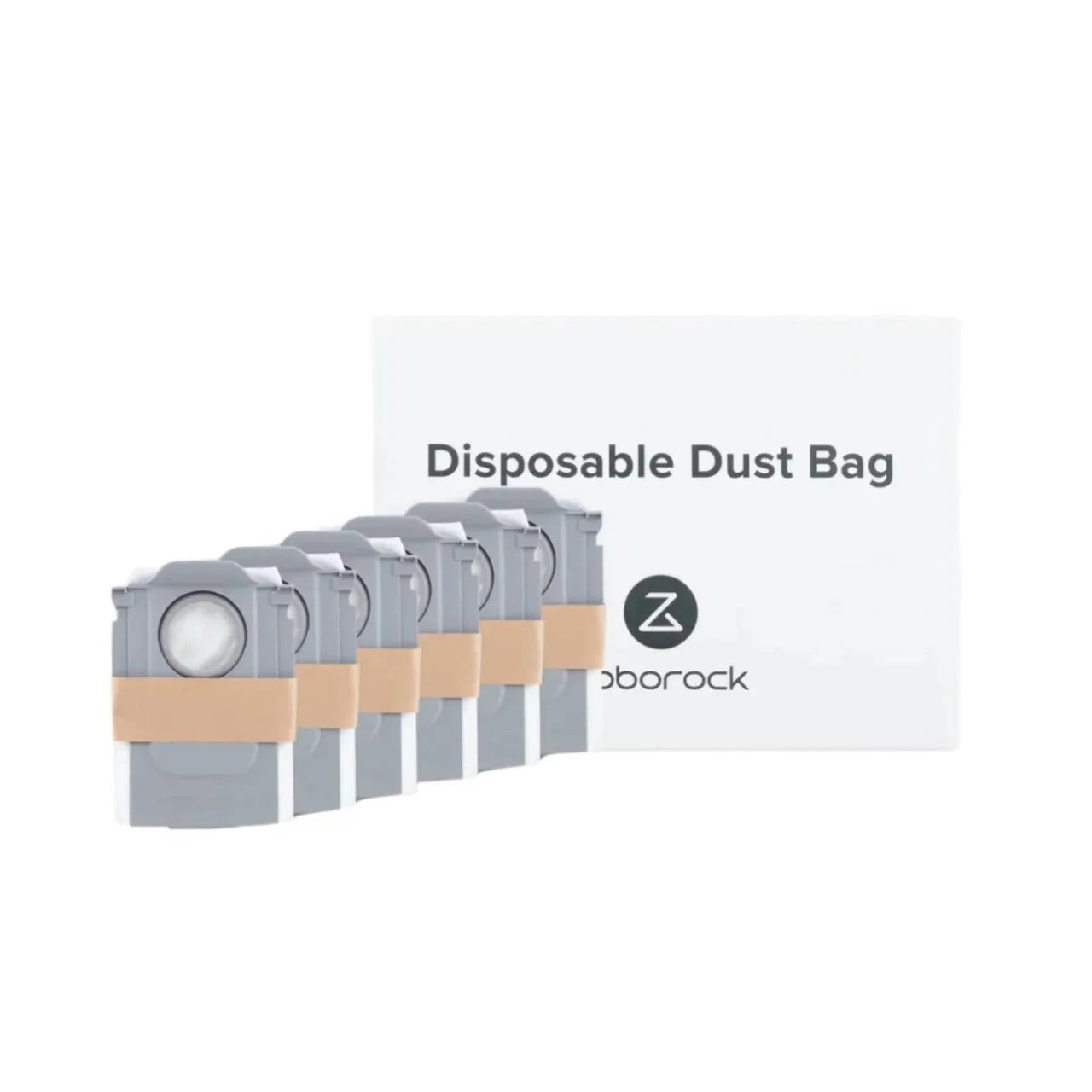 3 Roborock 6X Dust Bags For S8 MaxV Ultra, S8 Max Ultra, Qrevo & Saros Series Robot Vacuums - White, 3 of 4
