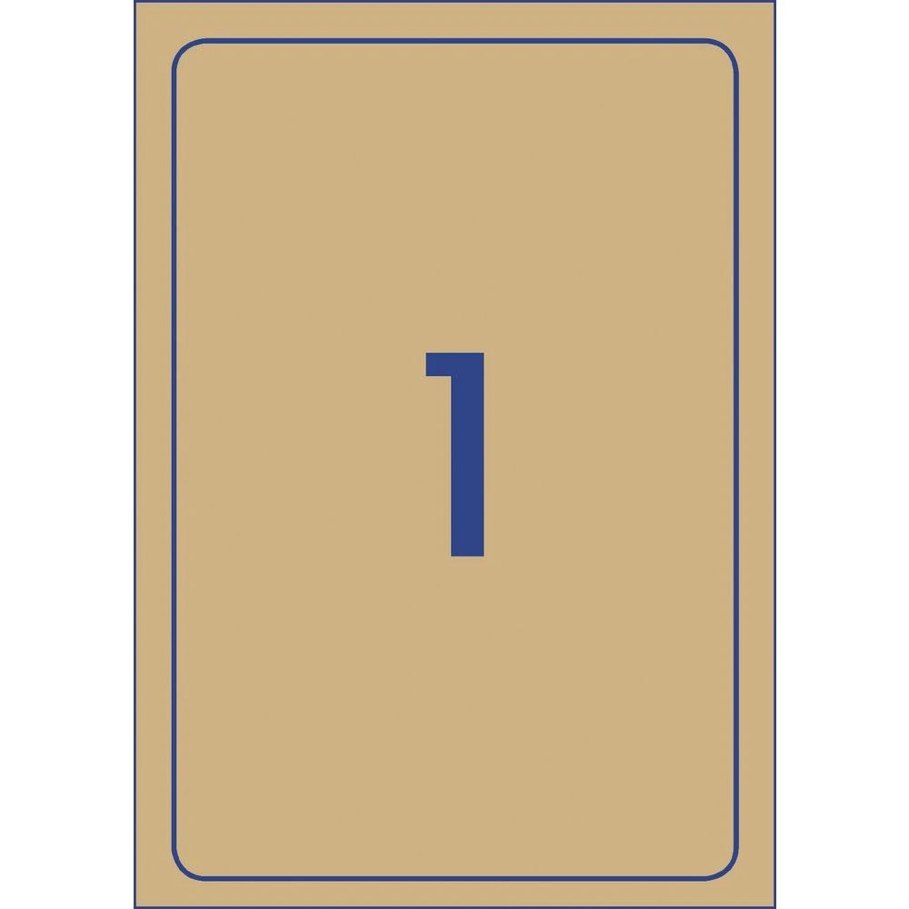 2 Avery 1UP A6 Inkjet Laser Shipping Labels Kraft 20 Sheets, 2 of 4