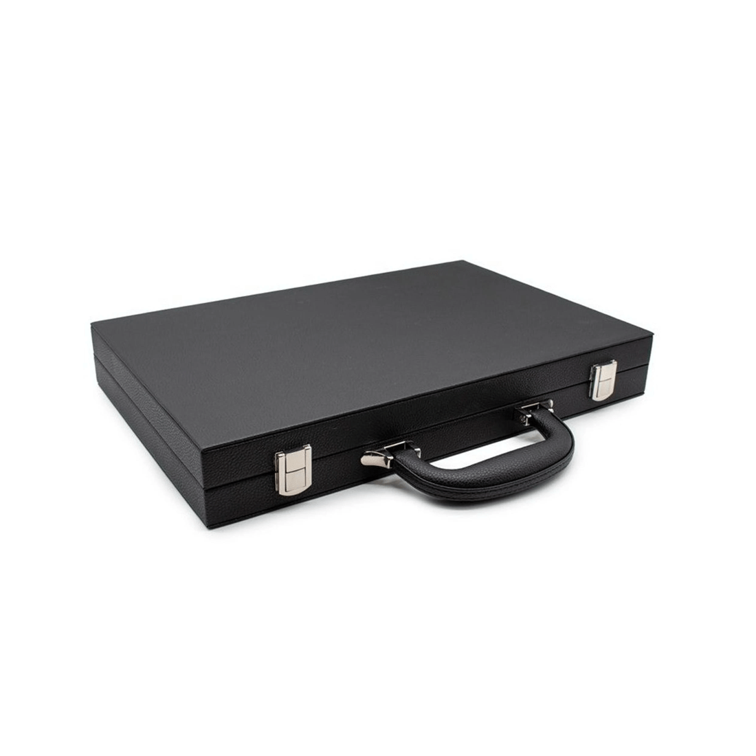 6 Lets Play Distribution LPG Classics Backgammon Set - Black Leather, 6 of 7