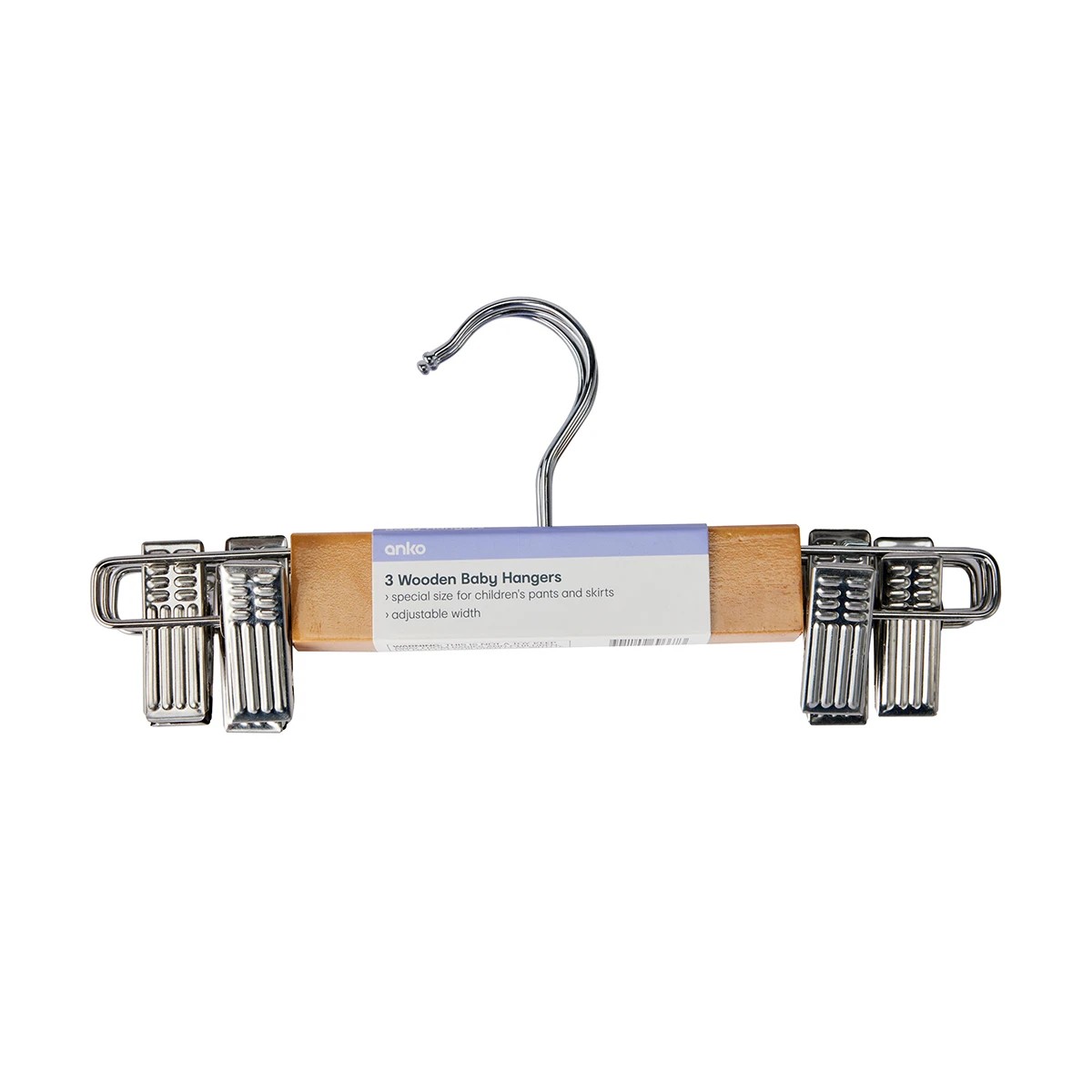 7 3 Pack Wooden Baby Hangers, 7 of 7