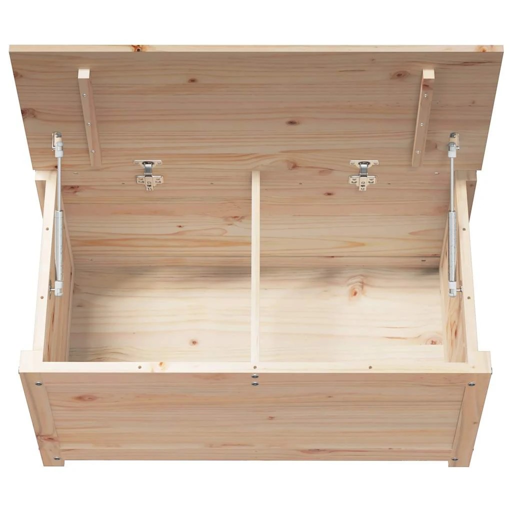 8 Vidaxl Storage Box Solid Wood Pine - Brown, 8 of 10