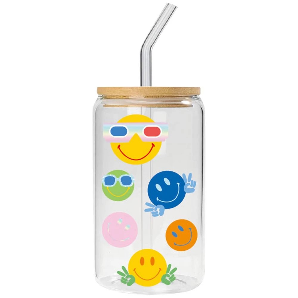 4 Otto Vinyl Transfer Sticker Multipack Large Smiley, 4 of 5