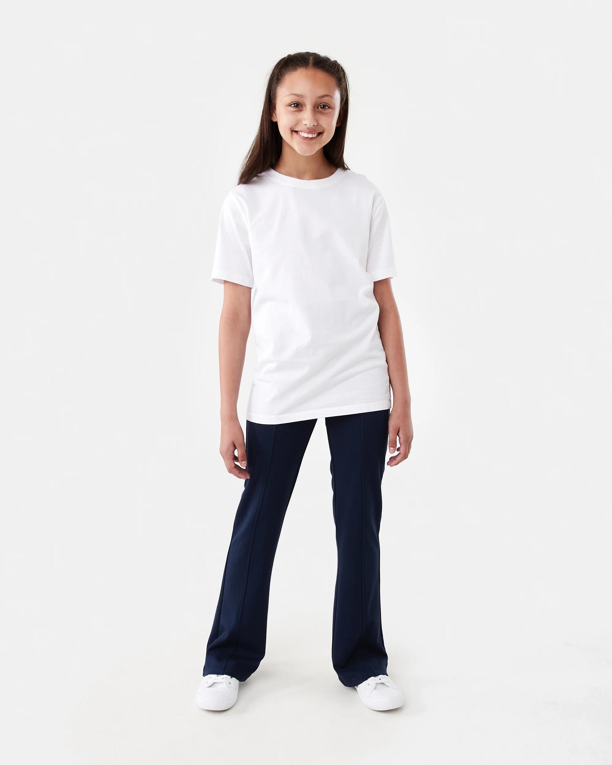 5 Ponte Flare Leggings Dress Navy, 5 of 6