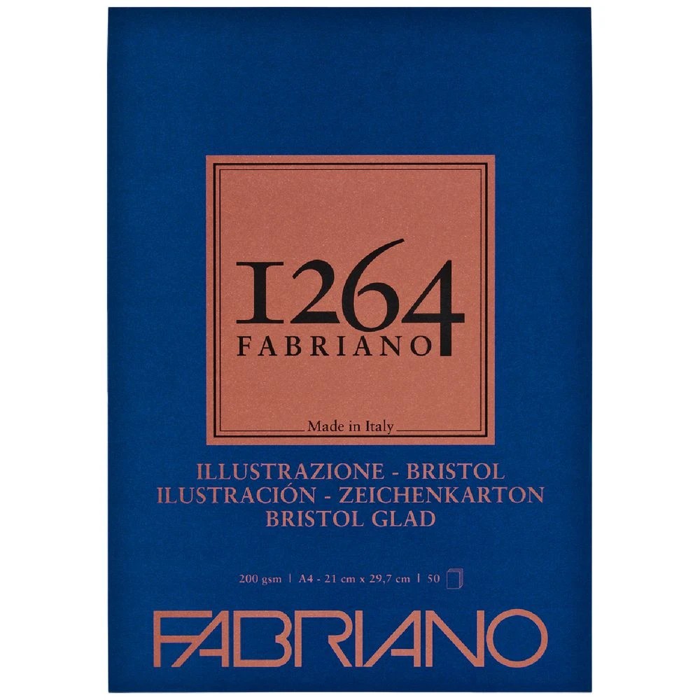 1 Fabriano 1264 A4 Bristol Pad 50 Sheets, 1 of 1