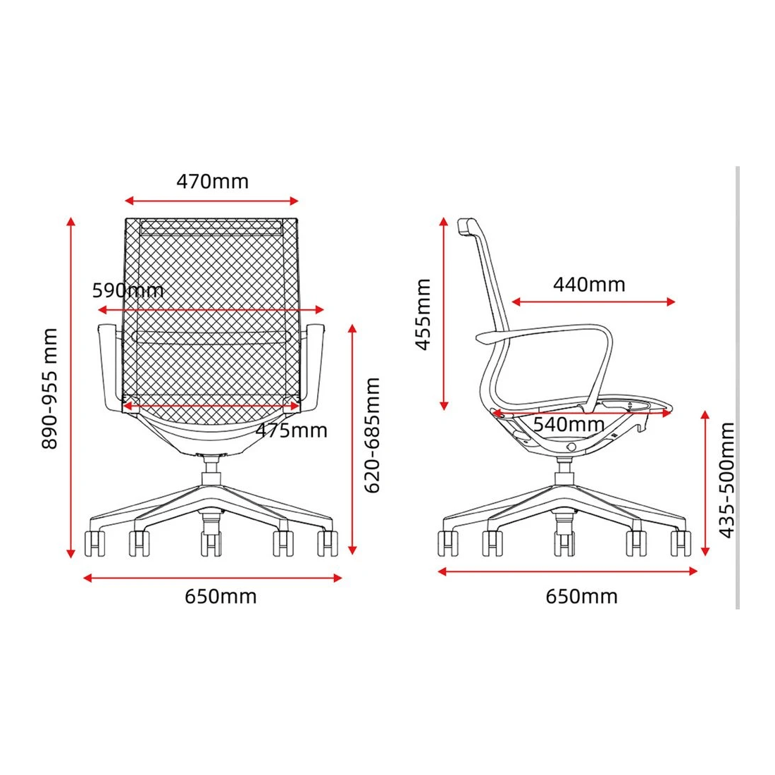 10 Pago Aries Chair Grey, 10 of 10