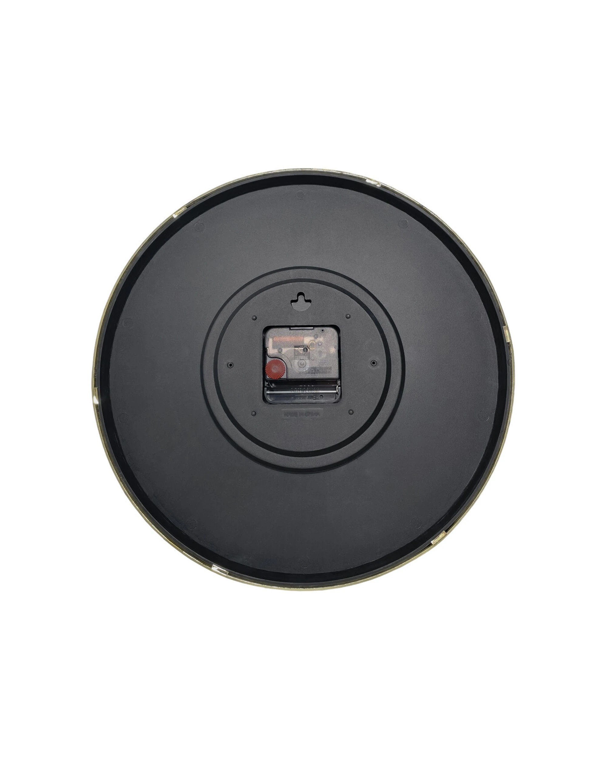 4 NexTime Analog Wall Clock Silent Elegant Minimalist Gold Edge 30cm - Grey, 4 of 5