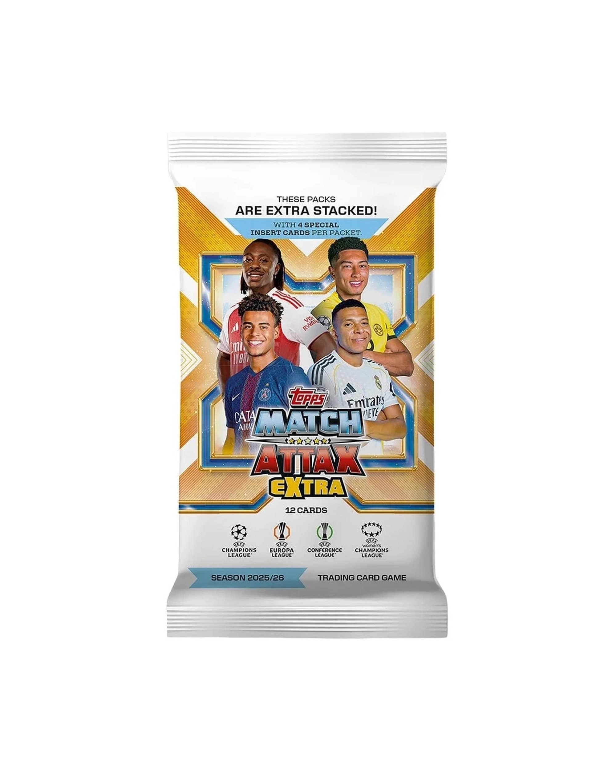 1 Topps Match Attax Extra UEFA Club Competitions 2025/2026 Edition Trading Cards Booster Pack, 1 of 10