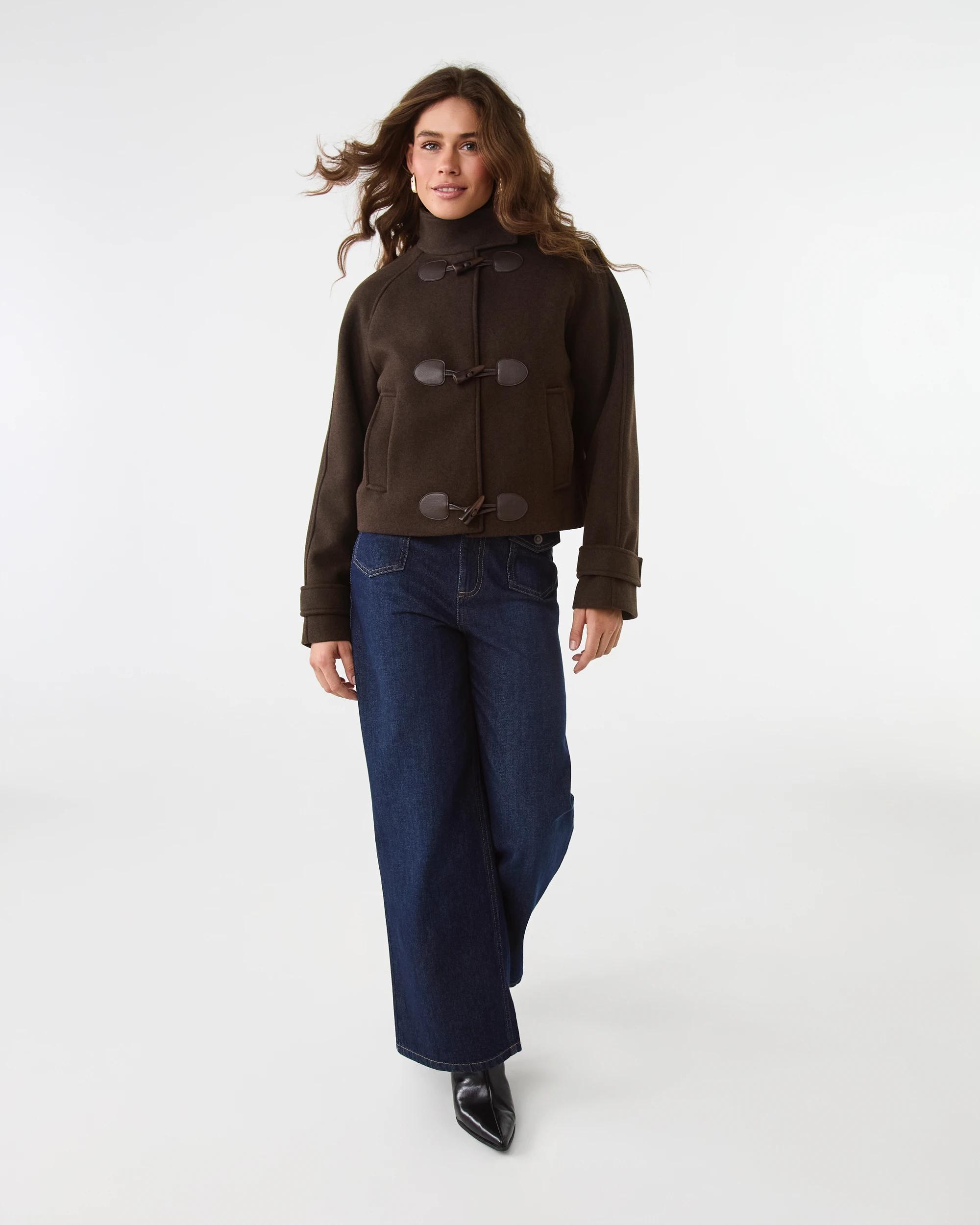 2 Funnel Neck Jacket Melt Brown, 2 of 10
