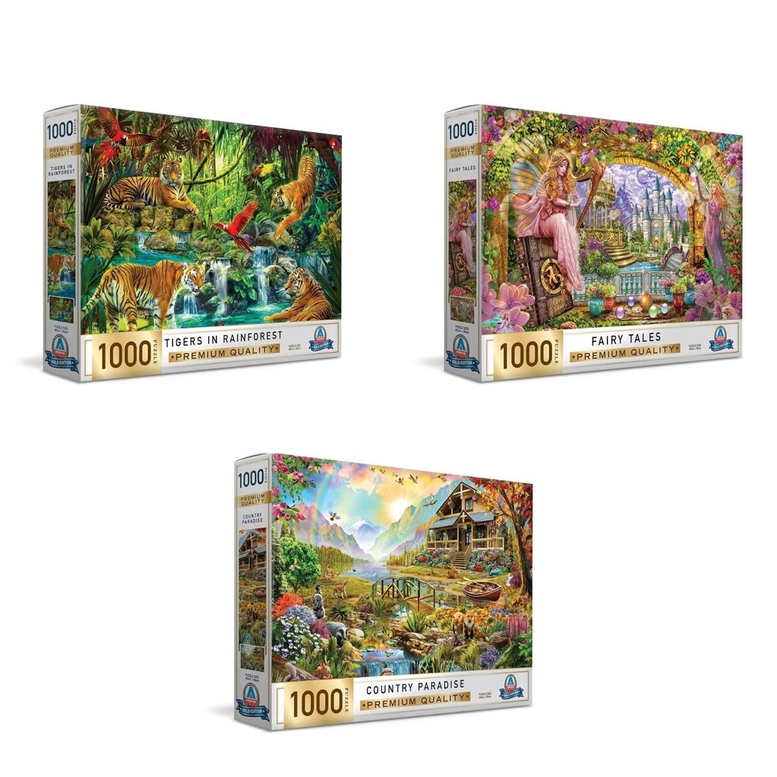 1 1000 Piece Arrow Gold Puzzle - Assorted, 1 of 5