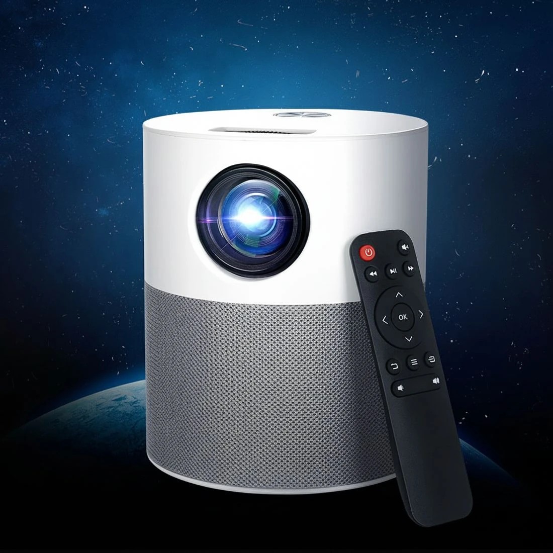2 Devanti Portable Mini Video Projector 1080P Wifi Home Theater HDMI Carry Bag - Multi, 2 of 7