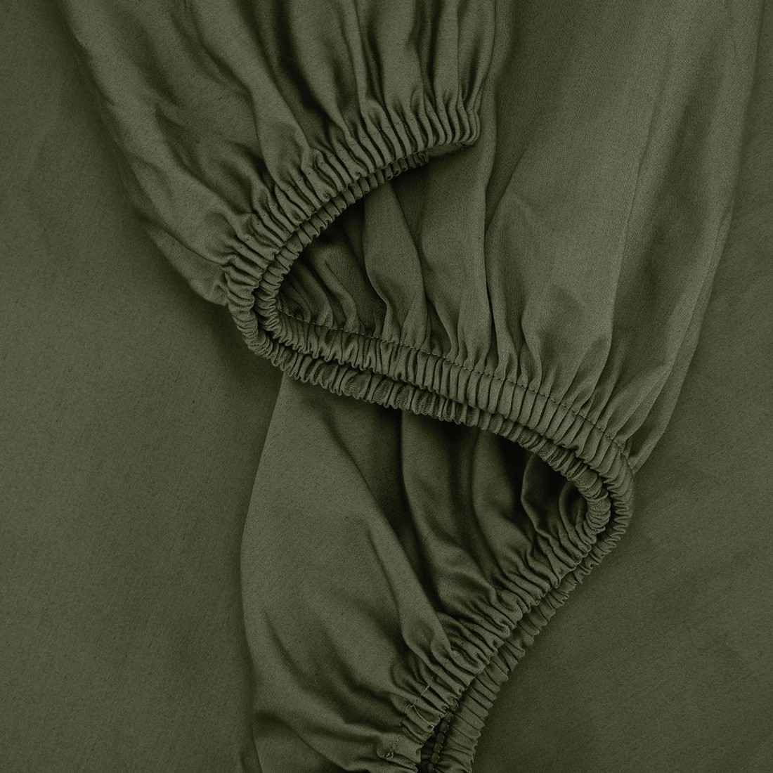 3 500 Thread Count Australian Grown Cotton Fitted Sheet - King Bed, Forest, 3 of 4