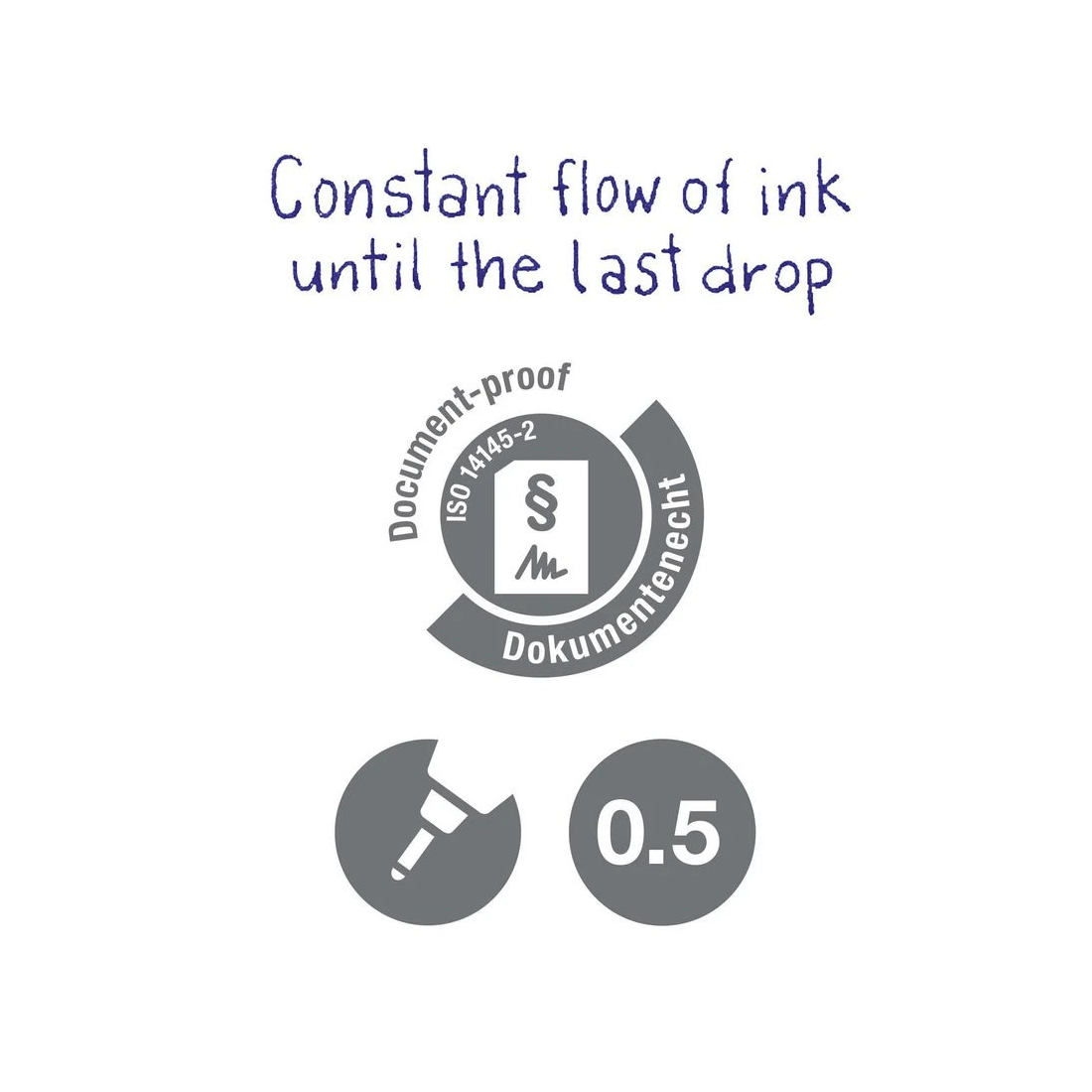 5 Faber-Castell Free Roller Rollerball Pen 0.5mm Black, 5 of 8