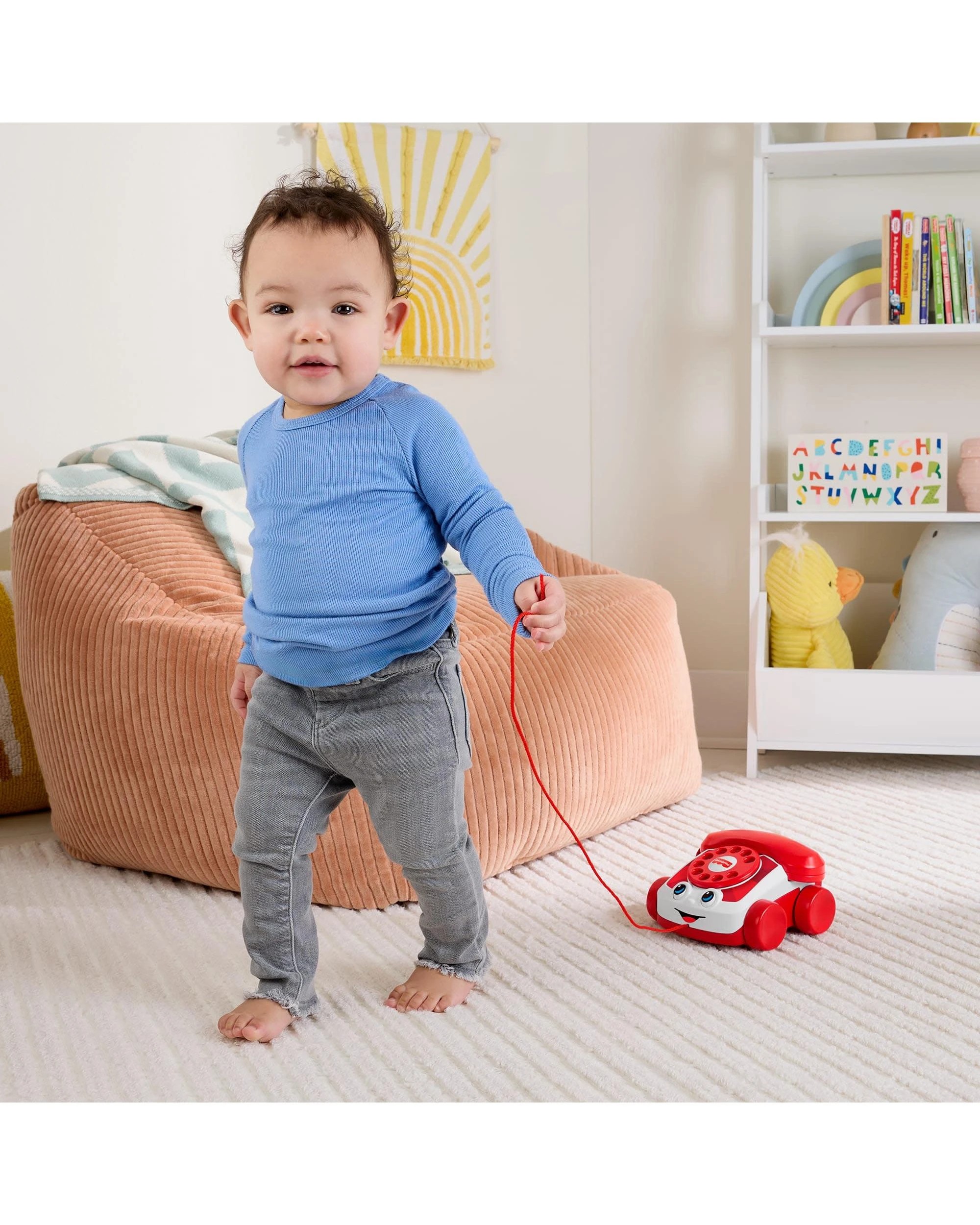 8 Fisher-Price Mattel 80th Anniversary Ruby Red Chatter Telephone, 8 of 8