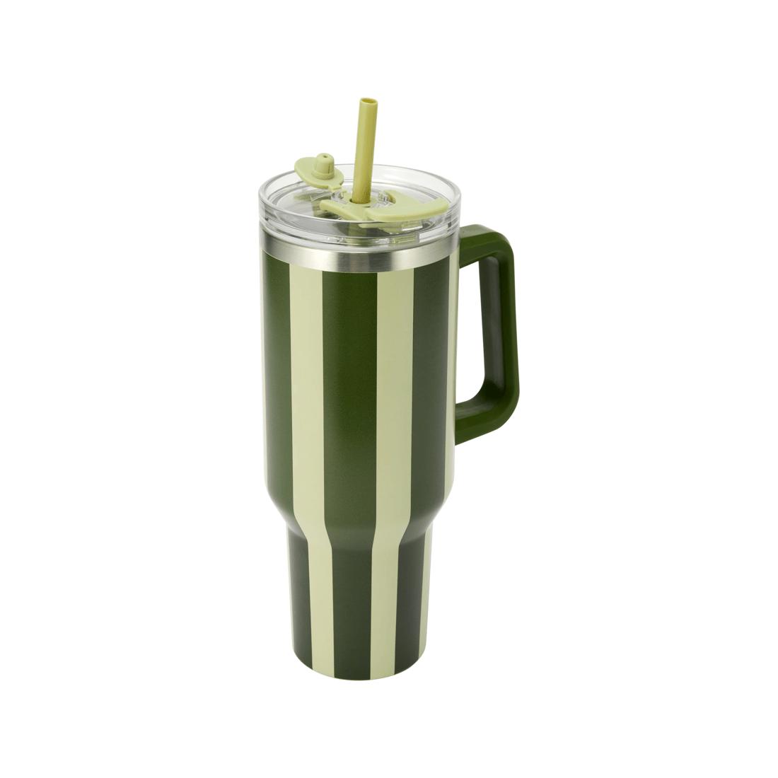 1 1.18L Green Stripe Jumbo Tumbler with Handle, 1 of 6