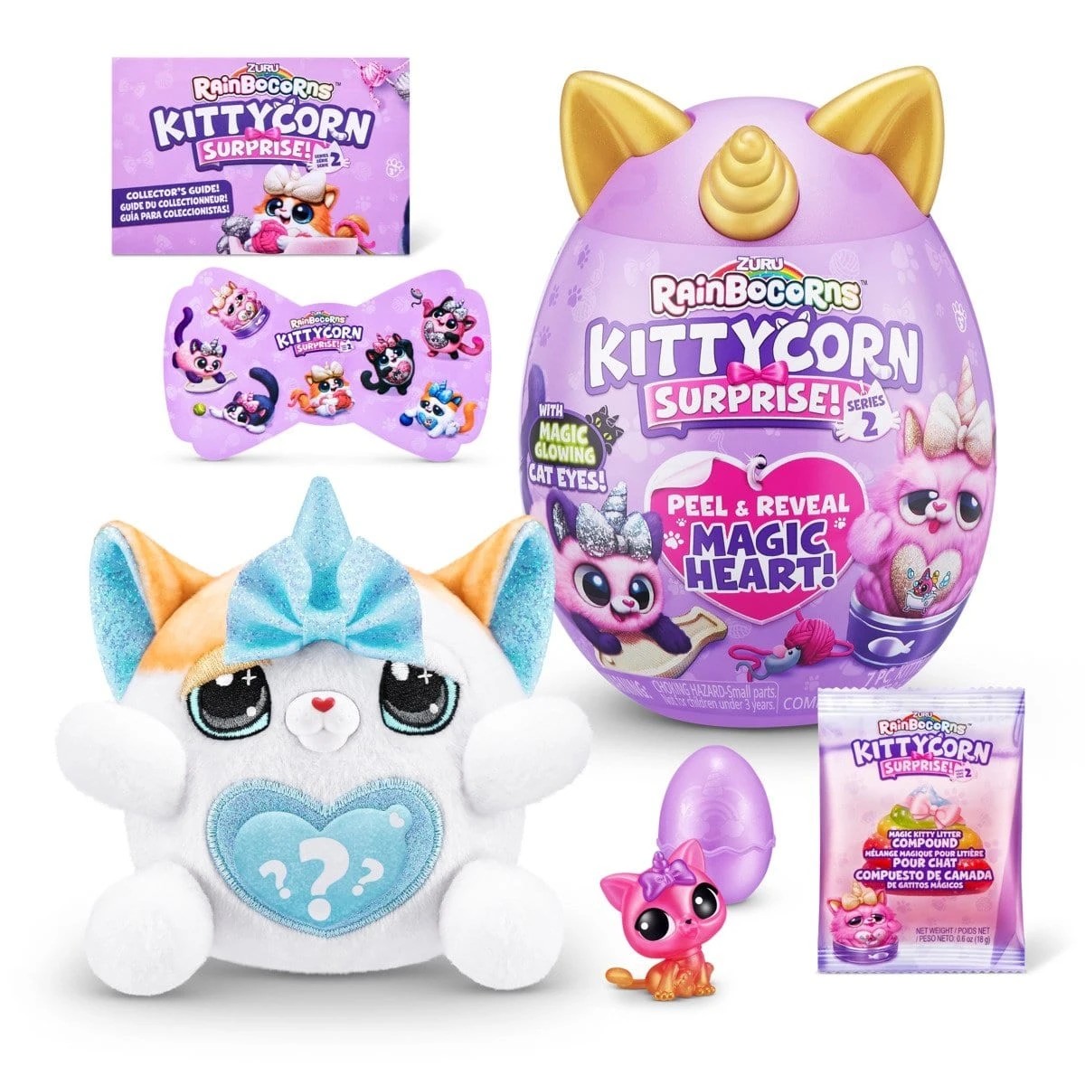 4 Zuru Rainbocorns Kittycorn Surprise! Series 2 Toy - Assorted, 4 of 10