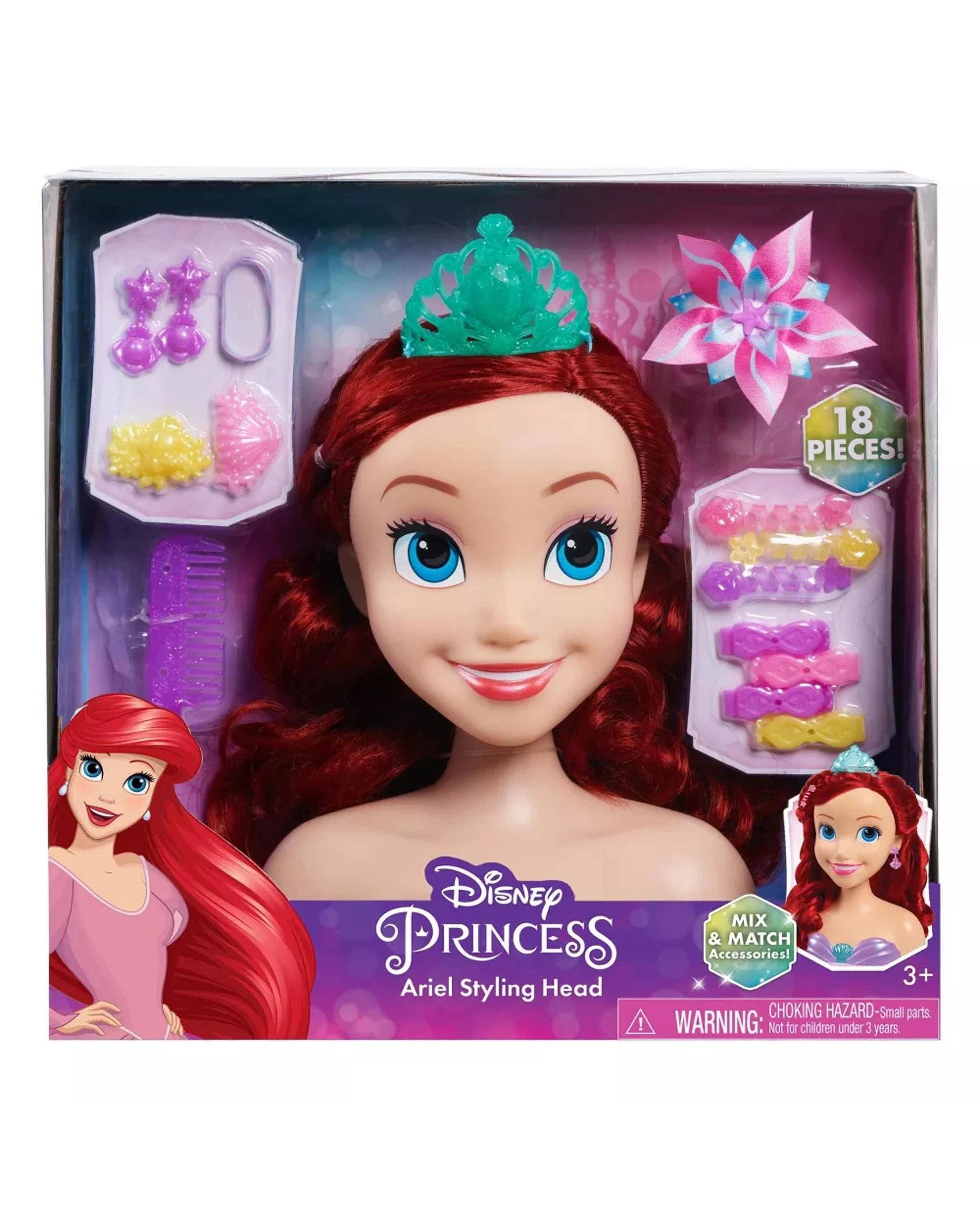 1 Disney Princess Ariel Styling Head Playset, 1 of 5