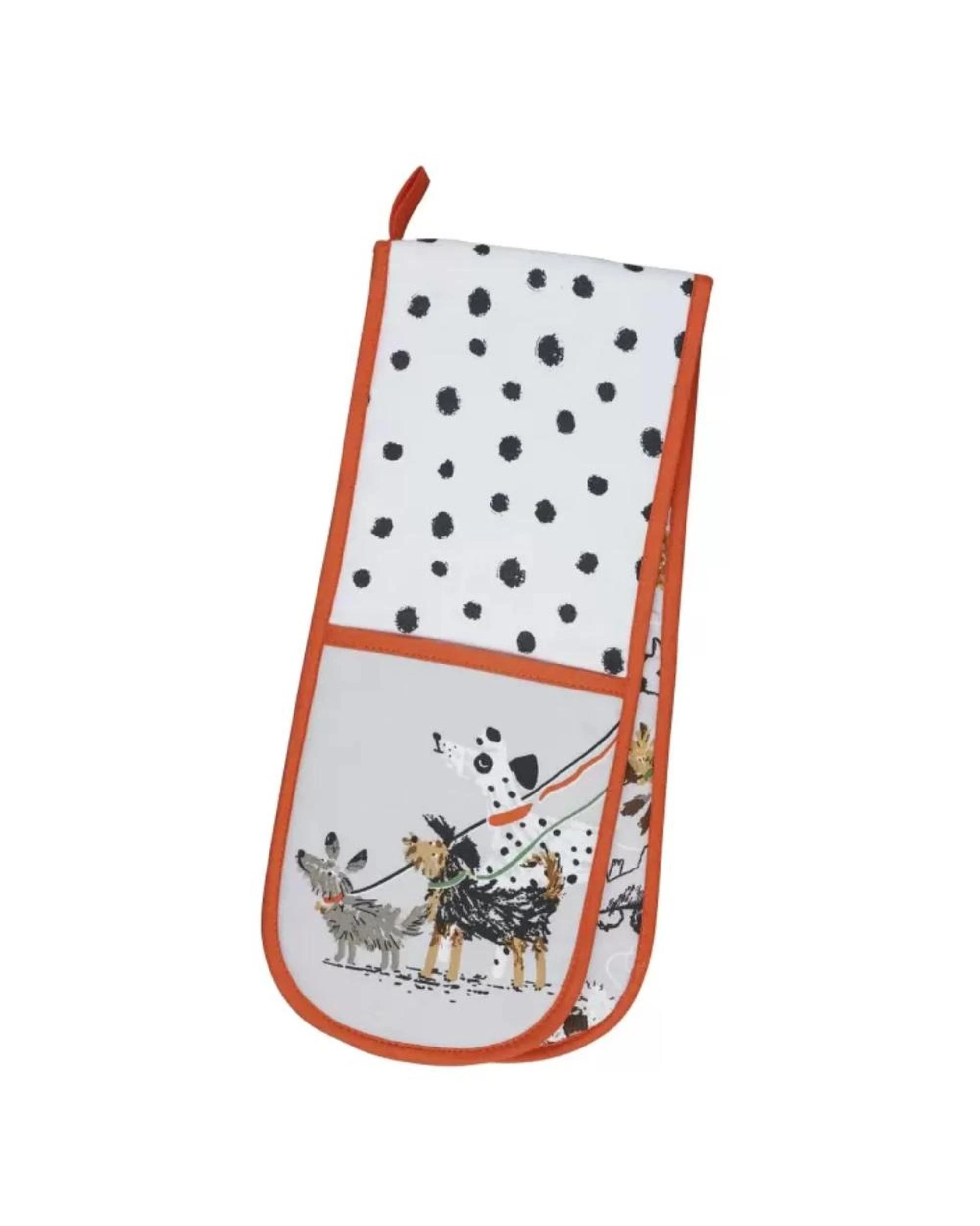 1 Ulster Weavers Double Oven Glove Dog Days  88 x 18cm, 1 of 3