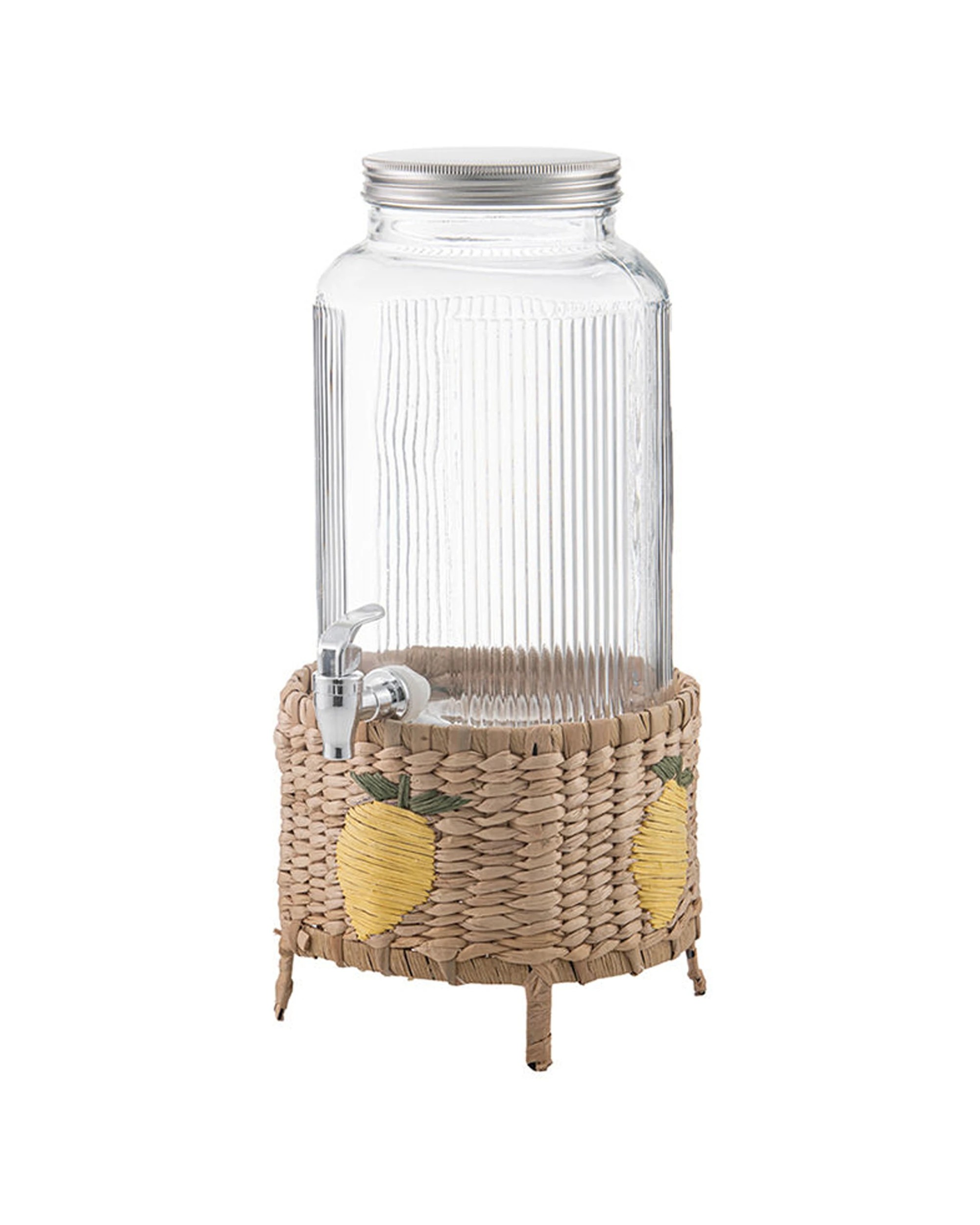 1 Ladelle Capri Ceramic Drink & Beverage Dispenser Storage Container - White, 1 of 1